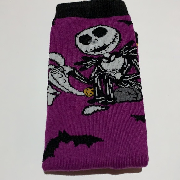 🆕 NBC The Nightmare Before Christmas Jack Skellington Purple Socks New! - Picture 3 of 3